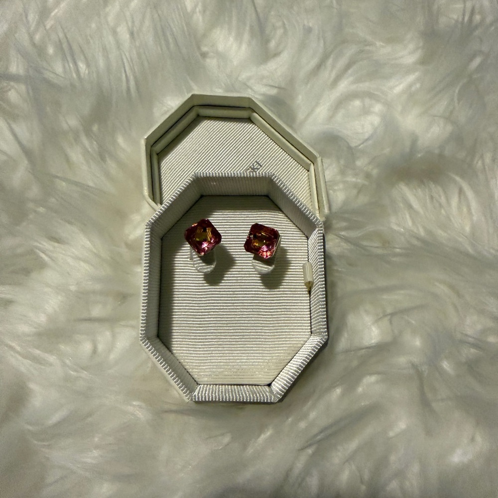Dior Pink Gemstone Earrings